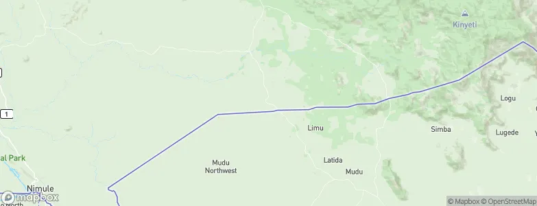 PAJOK Pogee,, South Sudan Map