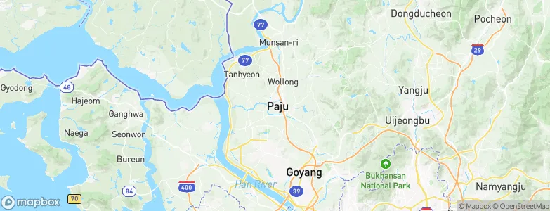 Paju, South Korea Map