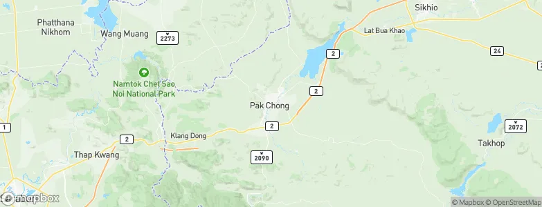 Pak Chong, Thailand Map
