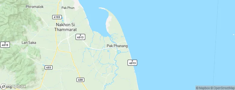Pak Phanang, Thailand Map