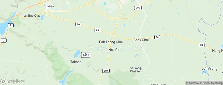Pak Thong Chai, Thailand Map