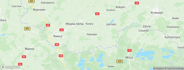 Pakosław, Poland Map