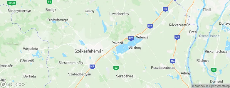 Pákozd, Hungary Map
