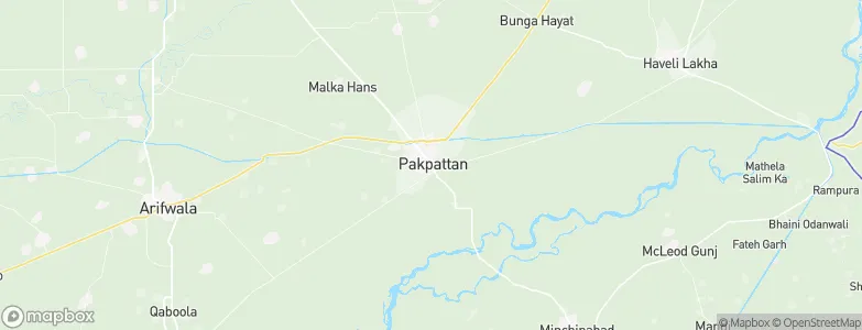 Pakpattan, Pakistan Map