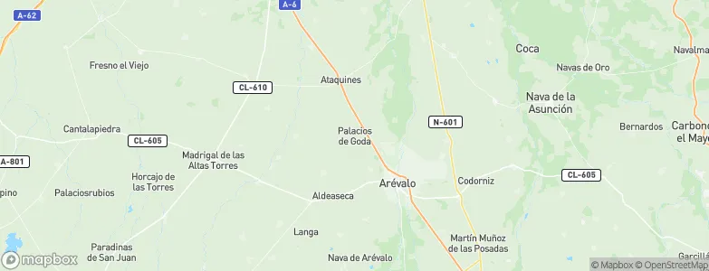 Palacios de Goda, Spain Map