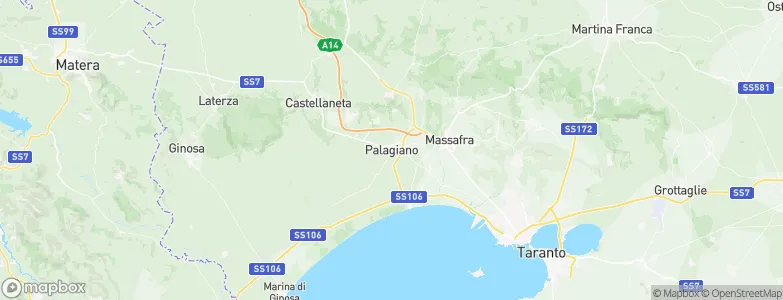 Palagiano, Italy Map
