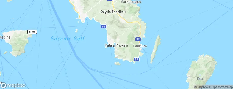 Palaia Fokaia, Greece Map