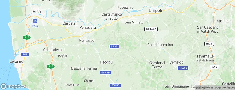 Palaia, Italy Map