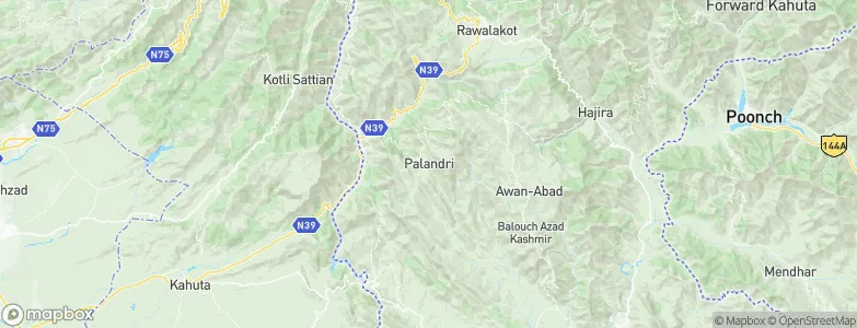 Palandri, Pakistan Map
