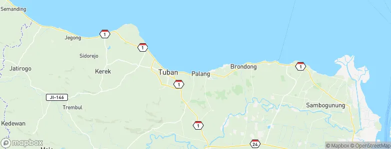 Palang Utara, Indonesia Map