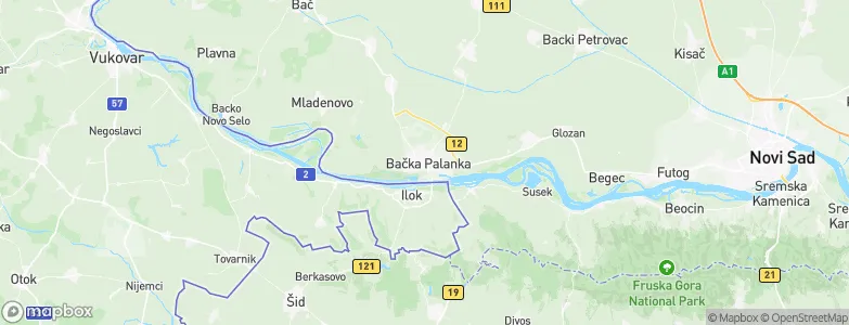 Palanka, Serbia Map