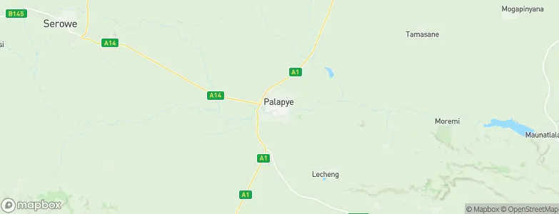 Palapye, Botswana Map