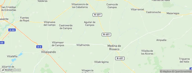 Palazuelo de Vedija, Spain Map