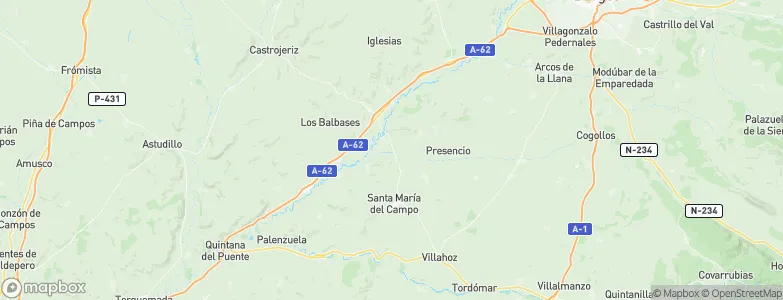 Palazuelos de Muñó, Spain Map