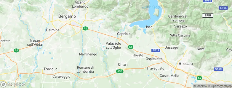Palazzolo sull'Oglio, Italy Map