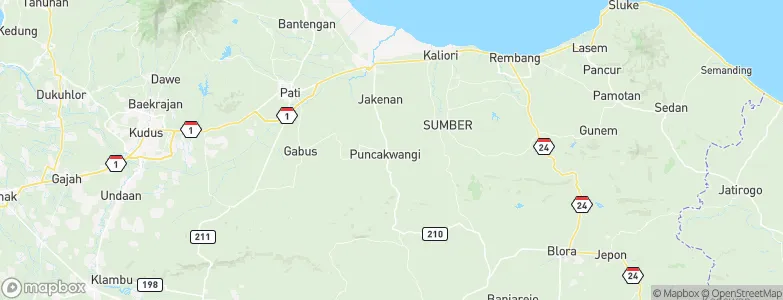 Palemgede, Indonesia Map