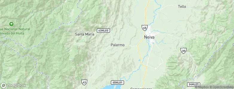 Palermo, Colombia Map