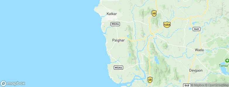 Pālghar, India Map