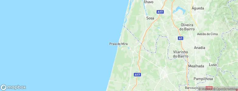 Palheiros de Mira, Portugal Map