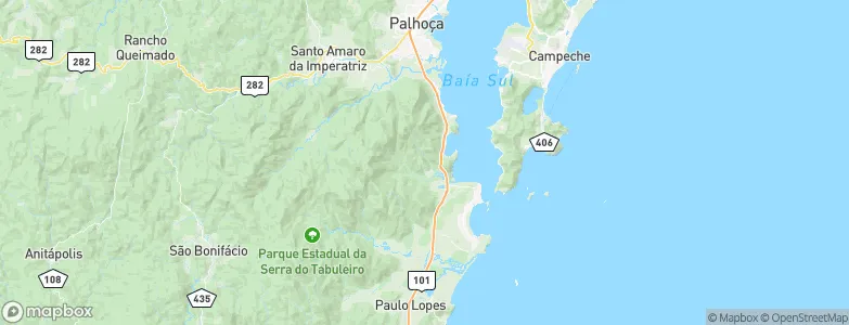 Palhoça, Brazil Map