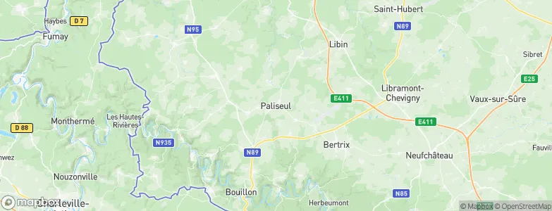 Paliseul, Belgium Map