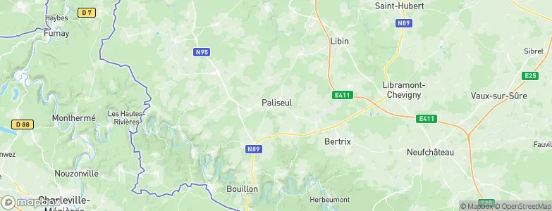 Paliseul, Belgium Map