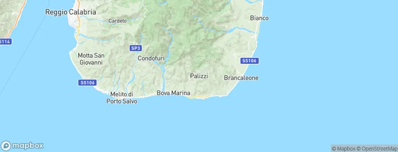 Palizzi, Italy Map