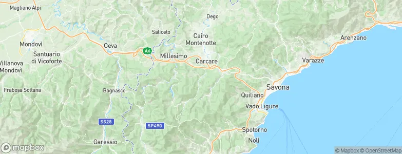 Pallare, Italy Map