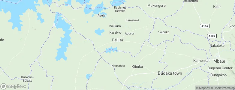 Pallisa, Uganda Map