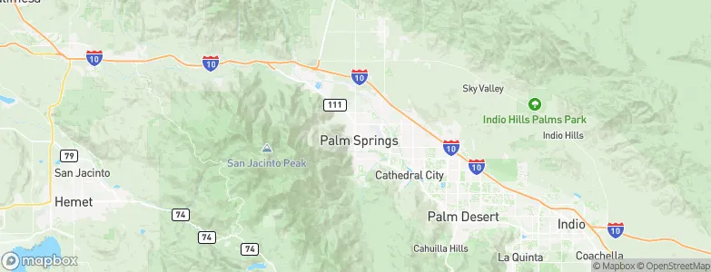 Palm Springs, United States Map