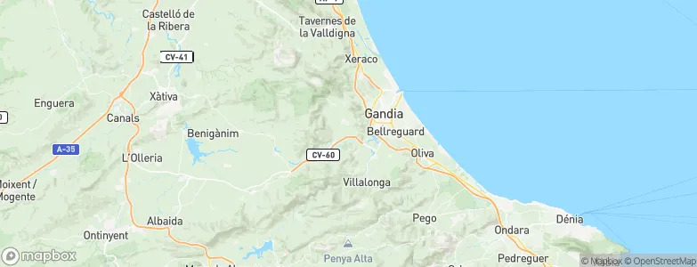 Palma de Gandía, Spain Map