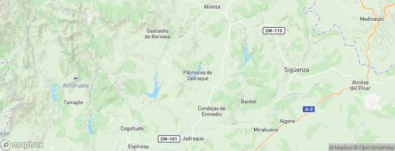Pálmaces de Jadraque, Spain Map