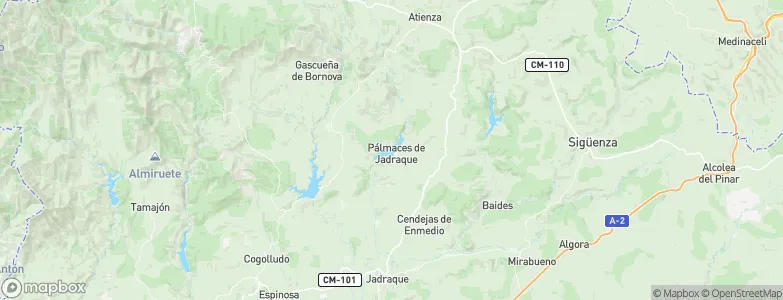 Pálmaces de Jadraque, Spain Map