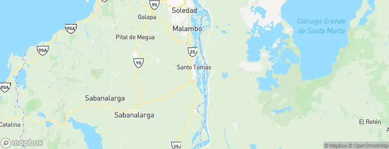 Palmar de Varela, Colombia Map