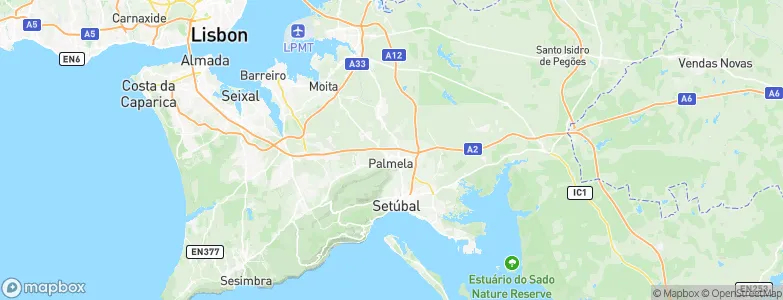 Palmela Municipality, Portugal Map