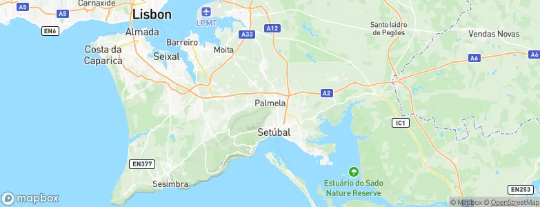 Palmela, Portugal Map