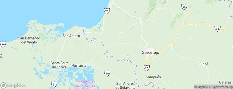 Palmito, Colombia Map