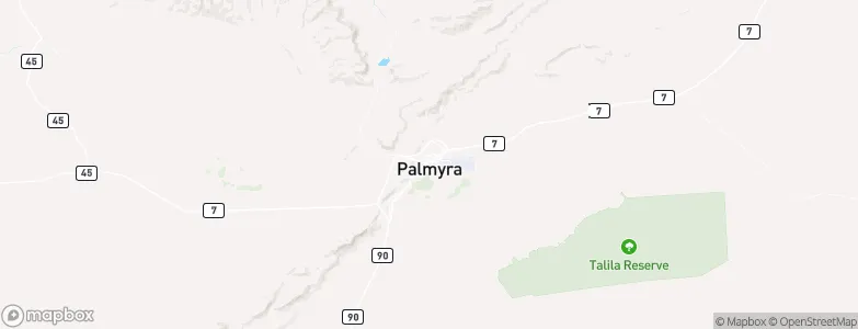 Palmyra, Syria Map