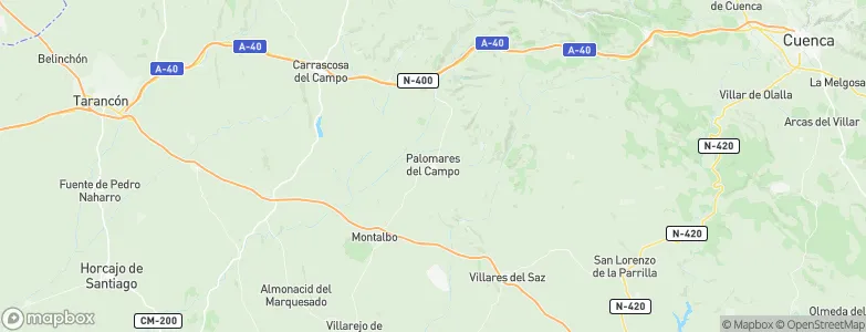 Palomares del Campo, Spain Map