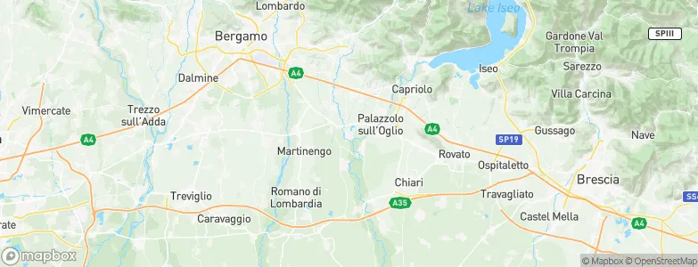 Palosco, Italy Map