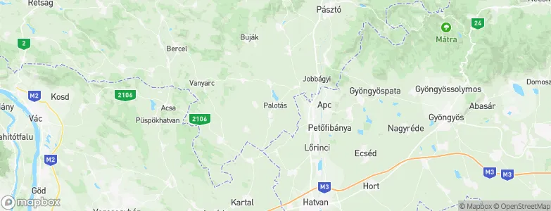 Palotás, Hungary Map