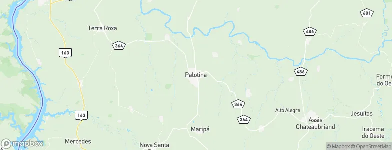 Palotina, Brazil Map