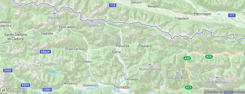 Paluzza, Italy Map