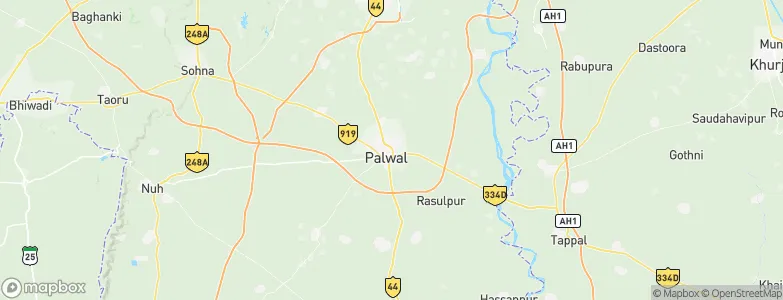 Palwal, India Map