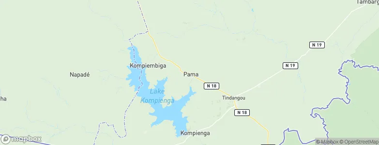 Pama, Burkina Faso Map