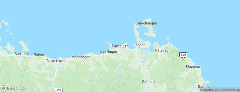 Pambujan, Philippines Map