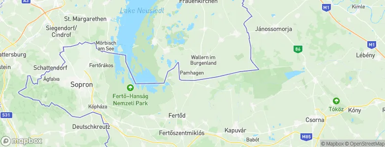 Pamhagen, Austria Map