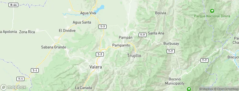 Pampanito, Venezuela Map