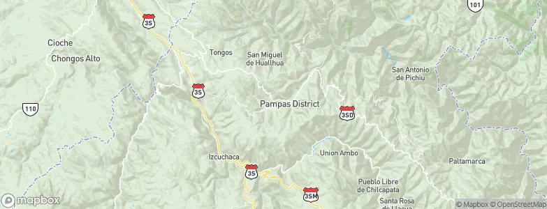 Pampas, Peru Map