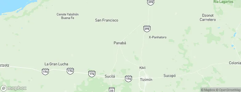 Panabá, Mexico Map